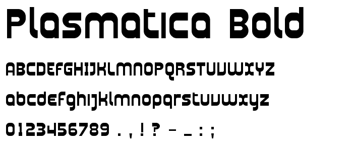 Plasmatica Bold font